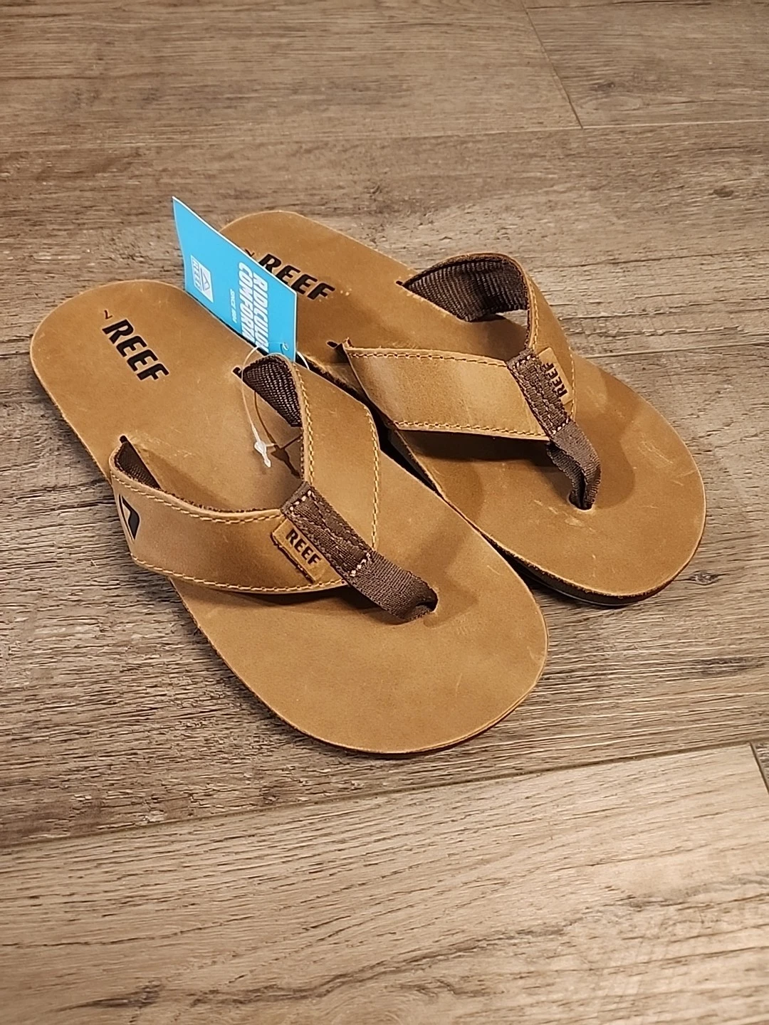 REEF Men's Sz 7 Leather Smoothy Sandals
