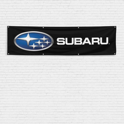 #ad Subaru 2x8 ft Flag Garage Wall Banner $15.99
