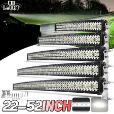 52 42 32 Curved Led Light Bar Spot Flood Combo Driving Fog Lamp Off Road Atv