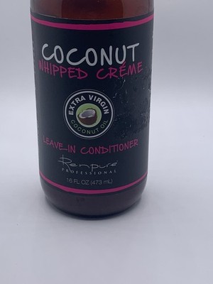 Renpure Coconut Whipped Creme Leave In Conditioner 16oz Jumbo NEW Pump