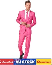 CA1503 Suitmiester Pink Melbourne's Cup Prom Stag Oppo Suits Opposuits Costume