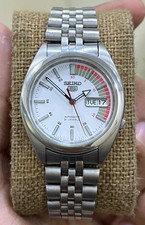 Seiko 5 Sports Automatic Japan 7S26 mov White🤍 Speed Racer Dial Day-date.