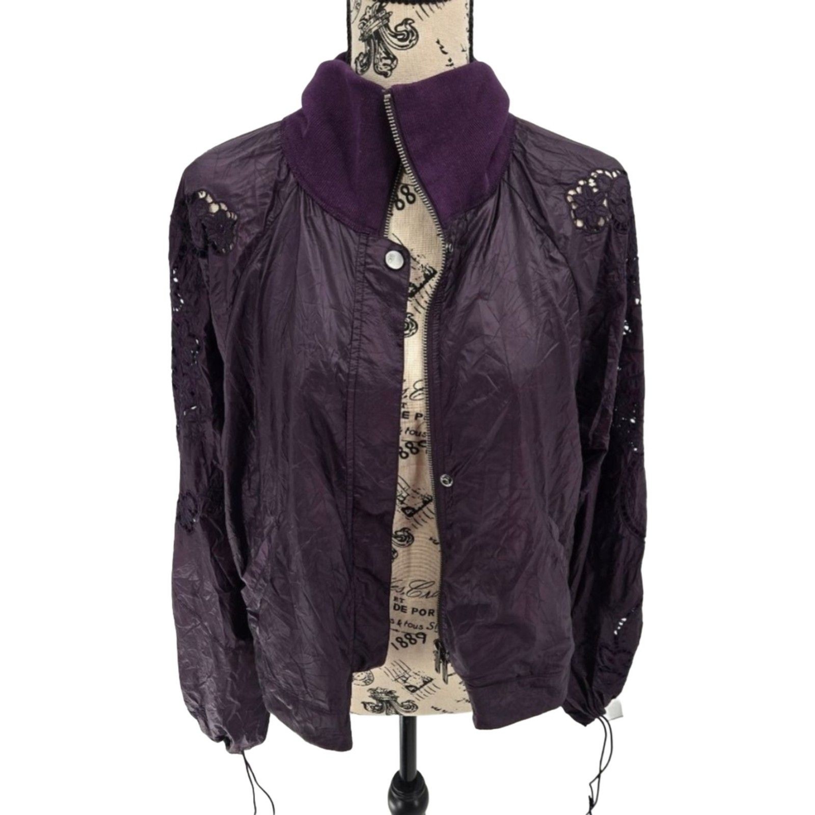 Free People Movement Elevation Jacket Purple Small - image 6