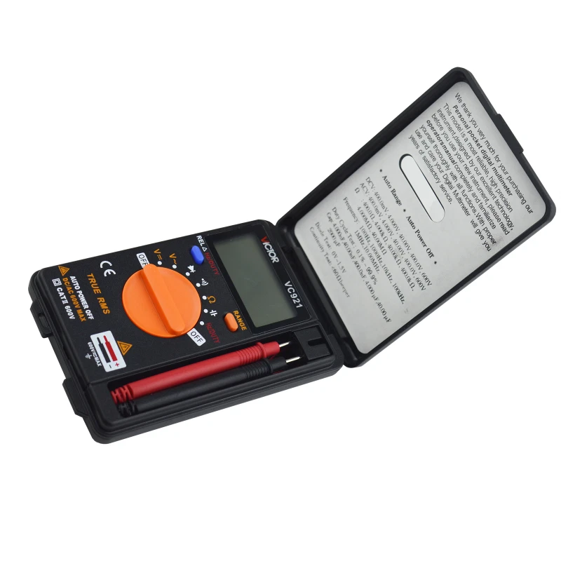 Victor VC921 DMM integriertes persönliches Hand-Mini-Digital-Multimeter mit Tasche KD - Bild 3 von 4
