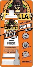 Gorilla 100 Percent Silicone Sealant Caulk, 2.8 Ounce Squeeze Tube