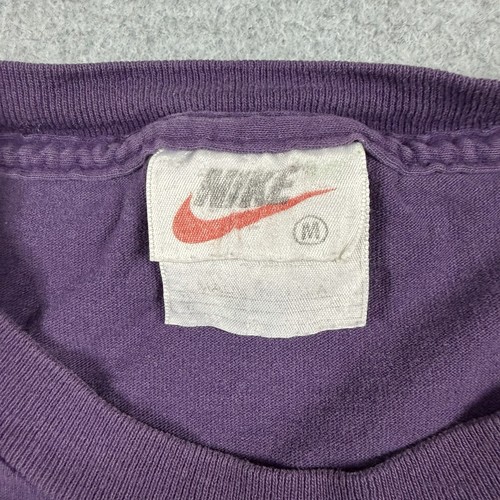 Vintage 90s Nike Sportswear Big Center Swoosh Crewneck T-Shirt M USA Sports by Nike, $19.99 - Photo 3