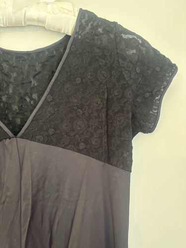Vtg Scott Barrie BARAD 60s 70s Nightgown MCM L Large Black RARE  Gown Long - Afbeelding 6 van 14