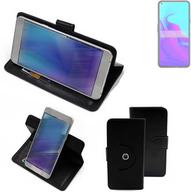 360° Schutzhülle für Cubot X30 P Wallet Case Universal schwarz Kunstleder Tas