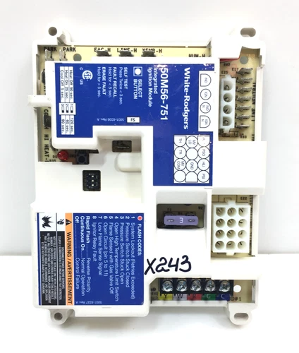 White Rodgers 50M56U-751 Integrated Furnace Control Module 150-1679 used #X243