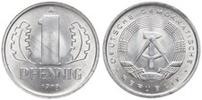 Germany - DDR 1 Pfennig 1948-1990 - Aluminum - Various Years