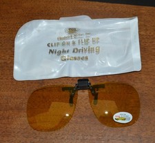 VTG CHADWICK-MILLER Clip-on Flip-up Night Driving Glasses NOS Sunglasses