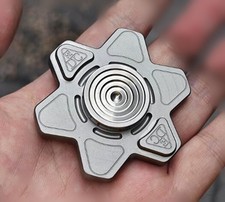 New Titanium Alloy Hand Twisting Spinning Top Gyro Gyroscope Bearing Spinner Toy
