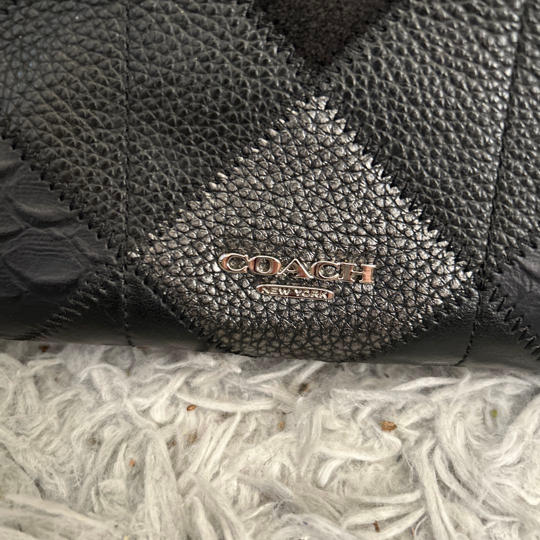 COACH Swagger Turnlock Quilted Patchwork Leather … - image 4