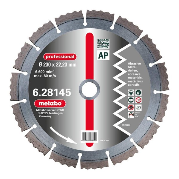 Metabo Diamant-Trennscheibe 115 X 2,15 X 22,23 Mm Professional Cp Beton - Neu-image