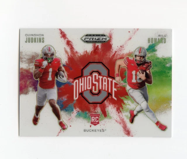 2025 Panini Prizm Draft Color Blast Ohio State Quinton Judkins Will Howard
