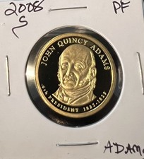 2008-S ADAMS PRESIDENTIAL DOLLAR CHOICE TO GEM PROOF DCAM ACTUAL COIN  #9950