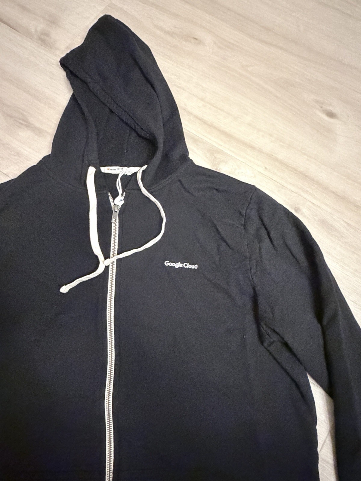 Marine Layer Google Cloud Black Full-Zip Fleece H… - image 4
