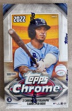2022 Topps Chrome Baseball Hobby Box SEALED | 2 AUTO Cards | Wander Franco