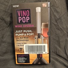 Kit apri vino Vino Pop - Visto su Shark Tank tecnologia Air-Rise NUOVO sigillato