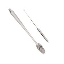 13" Long Reusable Tall Drinking / Sports Bottle  Straw Cleaning Brush Set