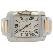 Cartier Tank Anglaise W5310007 Steel & Gold 3511 Watch