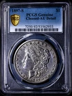 1897-S Morgan Silver Dollar $1 PCGS AU Detail Cleaned High Detail Better Date