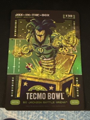 2026 Bo Jackson Battle Arena Tecmo Bowl Jax In The Box GLOW Foil SP BF75 BOBA
