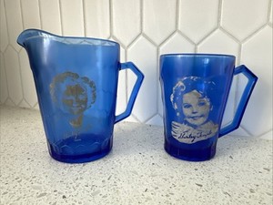 shirley temple blue glass