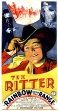 Rainbow Over The Range Poster Warner Richmond Tex Ritter 1940 Old Photo