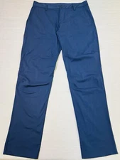 Rhone Pants Mens 34x33 Blue Commuter Classic Straight Fit Performance Stretch