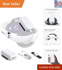 10000mAh Battery Pack Compatible with Quest 3/Quest 2 Accessories, Power Bank...