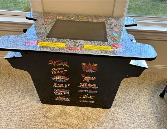 アメリカ製　ゲームテーブル Arcade1Up Street Fighter 1944 Cocktail Table Gaming Table 12