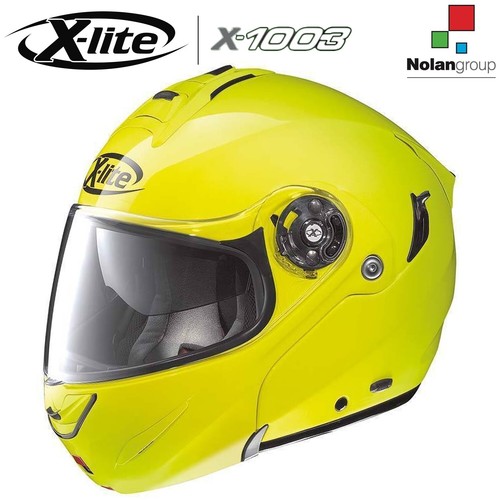 CASCO MODULARE MOTO NOLAN X-LITE X-1003 N-COM GIALLO FLUO HI-VISIBILITY 009  | eBay