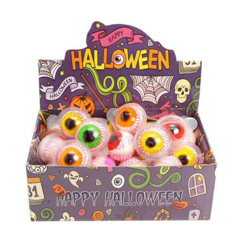 Diameter 3cm Halloween Candy Filled Mini Eyeball Candy Ball Popping Fudge Box - Picture 2 of 12