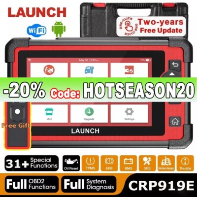 2025 LAUNCH CRP919E PRO Elite Car OBD2 Scanner Diagnostic Tool Bidirectional