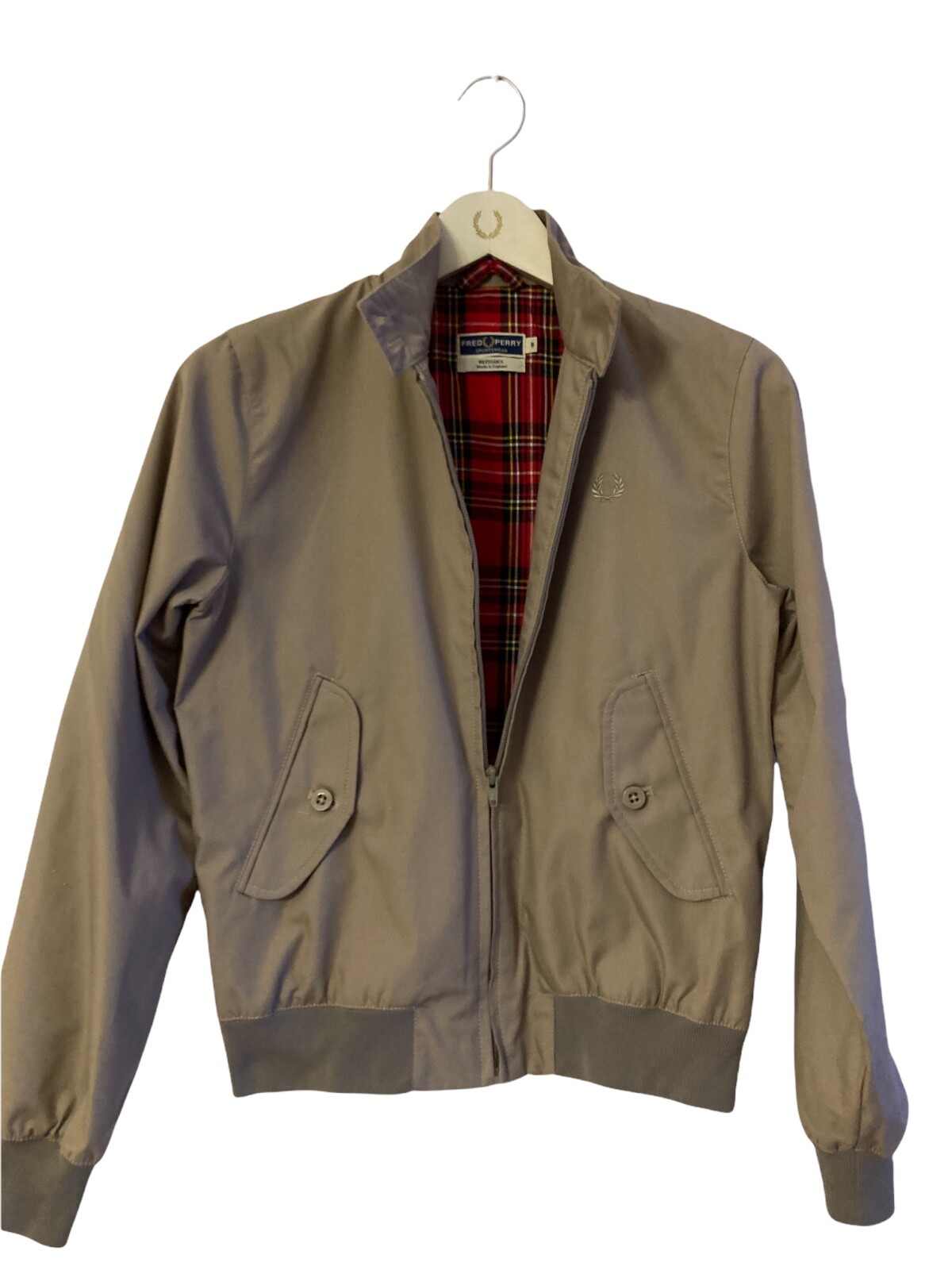 FRED PERRY REISSUES Fred Perry Made in England Stone Harrington Jacket UK 8 image 6