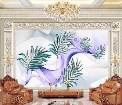 3D Textur Blatt M7221 Tapete Wandbild Selbstklebend Abnehmbare Aufkleber Eve