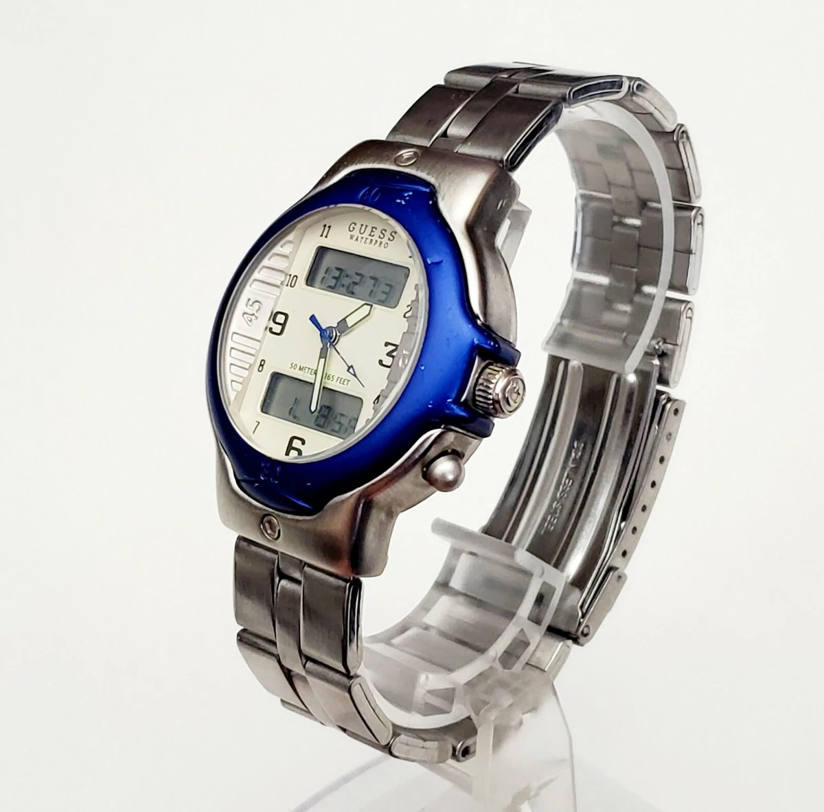 Guess Montre Automatique analogique et numérique pour Homme avec Bracelet S0310278, Multicolore, Bracelet
