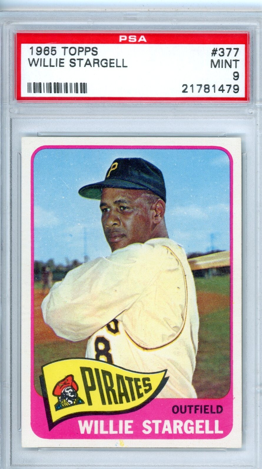 1965 Topps Willie Stargell 377 PSA 9 Pirates