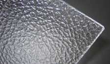 Polycarbonate Pebble Textured One Side Sheet Clear Lexan 1/8" x 12" x 48"