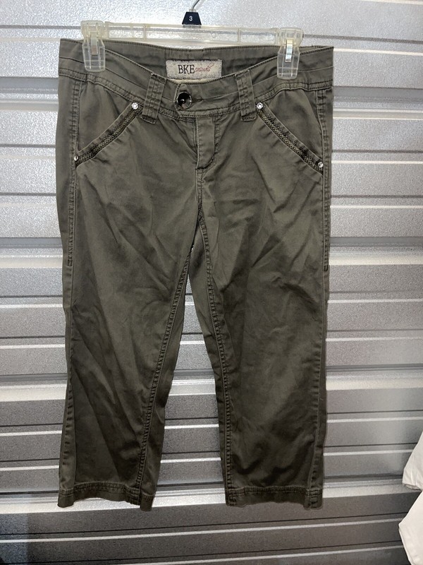 BKE Buckle Women’s Mollie Skinny Distressed Khaki Casual Dress Pants 26 (WTF56)z