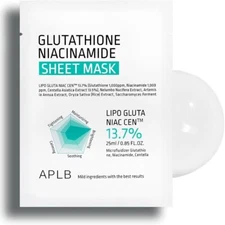 APLB Glutathione Niacinamide Sheet Mask 25ml / 0.85 fl oz