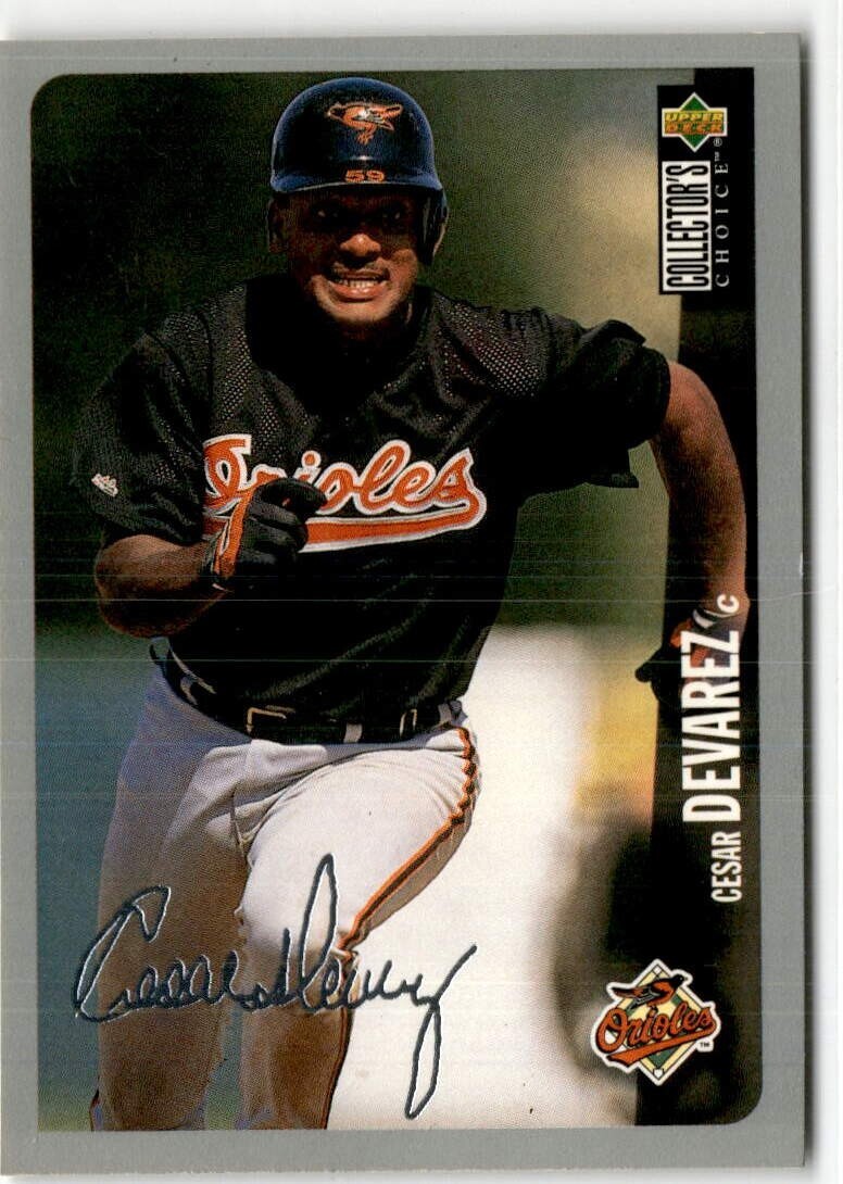 1996 UPPER DECK COLLECTR'S CHOICE # 466 CESAR DEVAREZ SILVER SIG