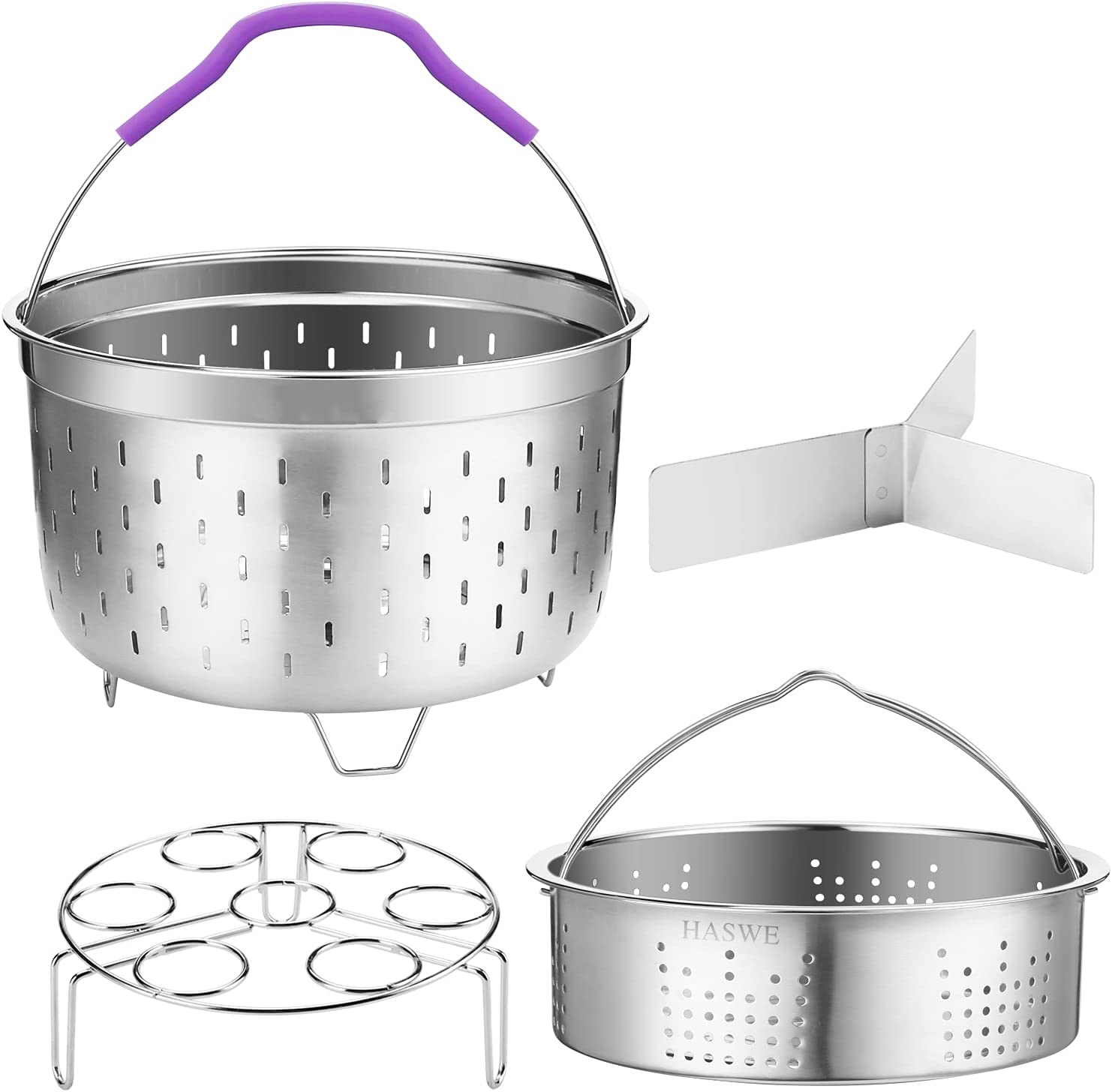 Steamer Basket for Instant Pot Pressure Cooker, Accessories Set Compatible with-image