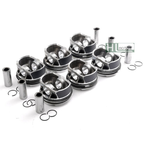 STD 6Pcs Pistons & Rings Φ84mm 22mm for BMW 335i 435i X4 F34 F30 F80 3.0T N55B30 - Picture 2 of 6