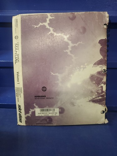 SKI-DOO 1999 VOLUME 1 OEM SHOP MANUAL SERVICE REPAIR BOOK 484200001 - Picture 3 of 5