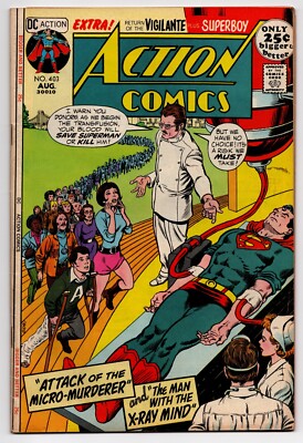 Action Comics Band 1 Nr. 403 Aug 1971 (sehr guter Zustand-) (7,5) DC Comics, Bronzezeit