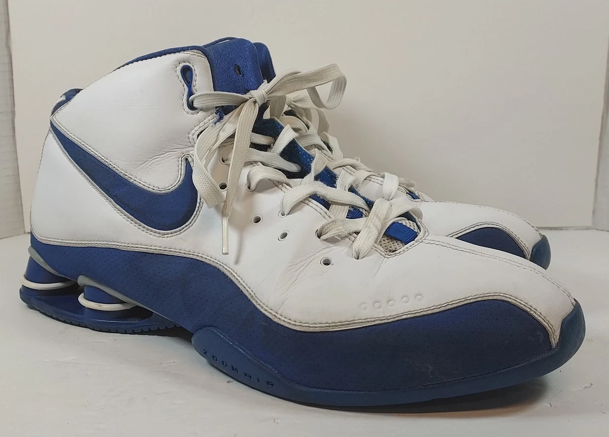 heet Stout Onderling verbinden Nike Shox Flight Basketball Shoes Size 14 Blue White Sneakers Lace | eBay