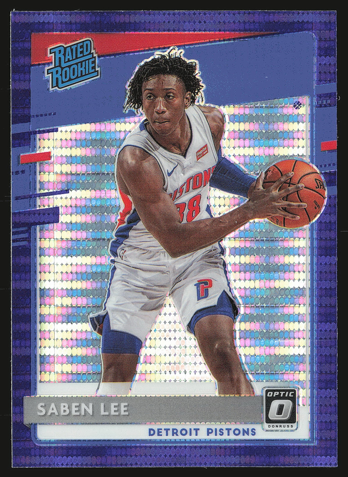 2020-21 Donruss Optic #191 Saben Lee Purple Pulsar RC