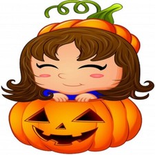 30 Custom Pumpkin Girl Personalized Address Labels